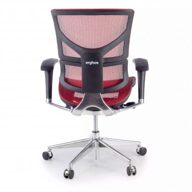 ergonomic chair red next2 without headrest mesh 4d adjustable armrests double lumbar support 6
