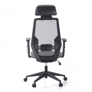 office chair gray belinda mesh 1d adjustable armrests lumbar support headrest 6