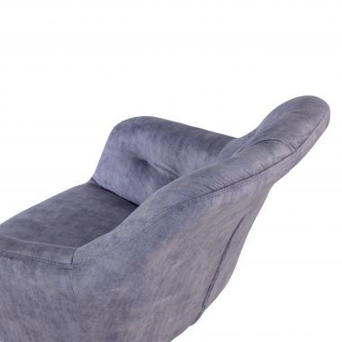 swivel chair gray rose fabric no armrests 8