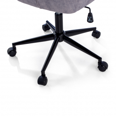 swivel chair gray rose fabric no armrests 9