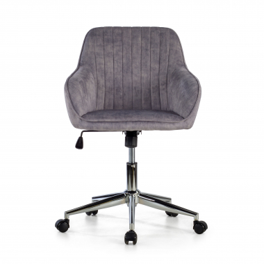 swivel chair gray ministry fabric no armrests 3