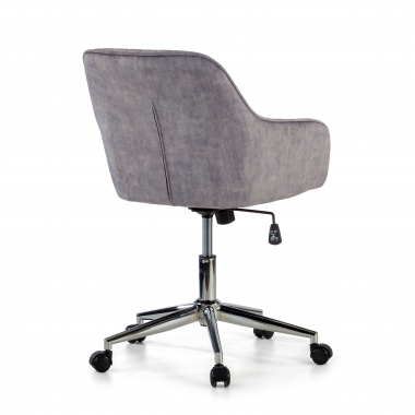 swivel chair gray ministry fabric no armrests 6