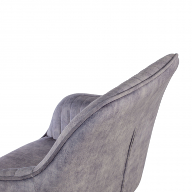 swivel chair gray ministry fabric no armrests 9