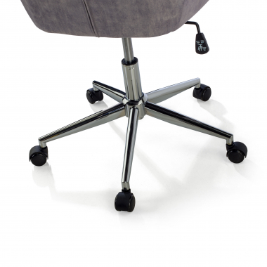 swivel chair gray ministry fabric no armrests 11