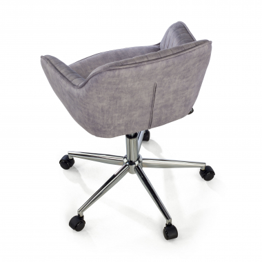 swivel chair gray ministry fabric no armrests 7