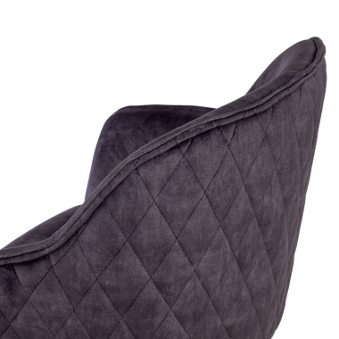 swivel chair black watson fabric no armrests 9