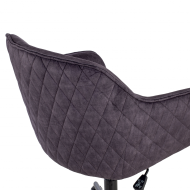 swivel chair black watson fabric no armrests 10