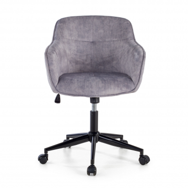 swivel chair gray watson fabric no armrests 3
