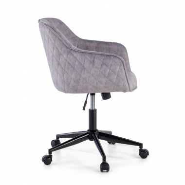 swivel chair gray watson fabric no armrests 4