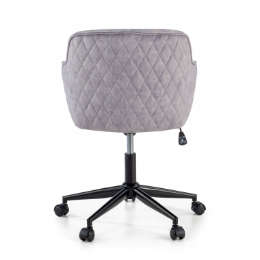 swivel chair gray watson fabric no armrests 6