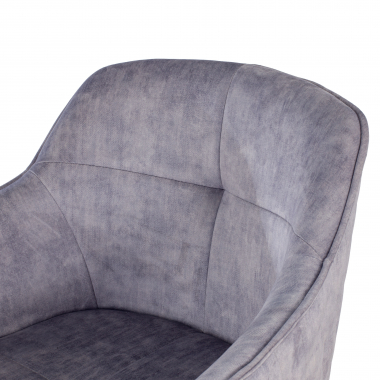 swivel chair gray watson fabric no armrests 8