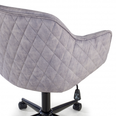 swivel chair gray watson fabric no armrests 10