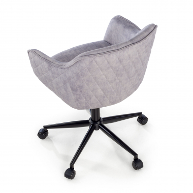 swivel chair gray watson fabric no armrests 11