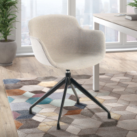 Laure Meeting Chair, 360º Swivel, Comfortable and Durable