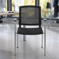 Visitor chair Adam, comfortable and sturdy, metal frame