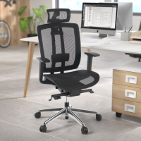 Japanese office chair Hiro, synchro mechanism, 4D armrests and headrest