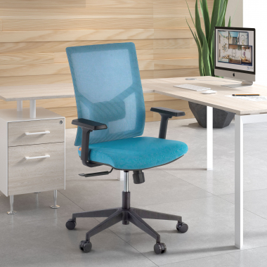 ergonomic chair blue black frame headrest mesh 1d adjustable armrests lumbar support 2