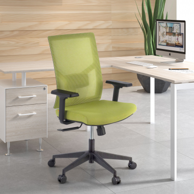 ergonomic chair green black frame headrest mesh 1d adjustable armrests lumbar support 2