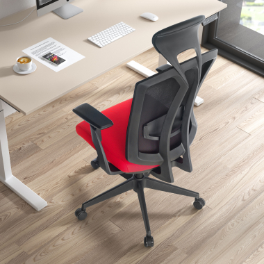 ergonomic chair red ridley mesh 3d adjustable armrests lumbar support headrest 9