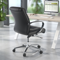 Atlanta office chair, low back, faux leather