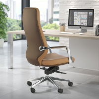 Executive office chair Rabat, relax mechanism, aluminium, high back