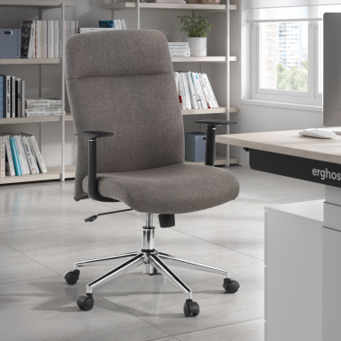 office chair black smith fabric fixed armrests 2