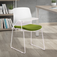 Visitor chair Swing with writing tablet, professional 8-hour use