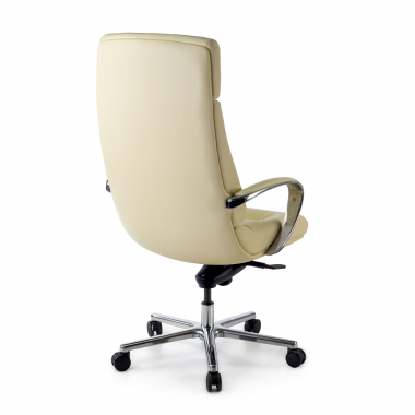 office chair white windsor natural skin upholstered armrests 6