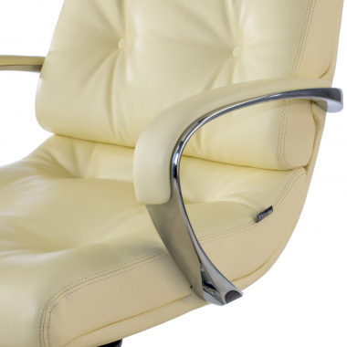 office chair white windsor natural skin upholstered armrests 5