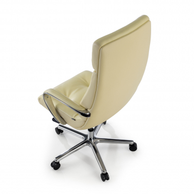 office chair white windsor natural skin upholstered armrests 9