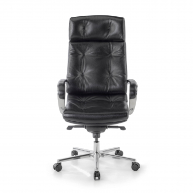 office chair black windsor natural skin upholstered armrests 3