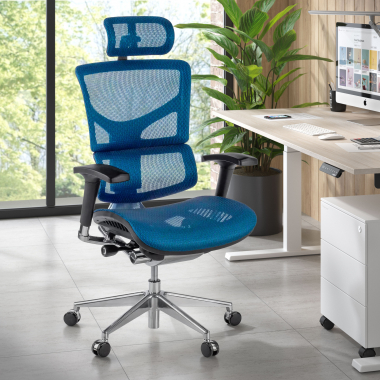 ergonomic chair blue next2 with headrest mesh 4d adjustable armrests lumbar support headrest 2