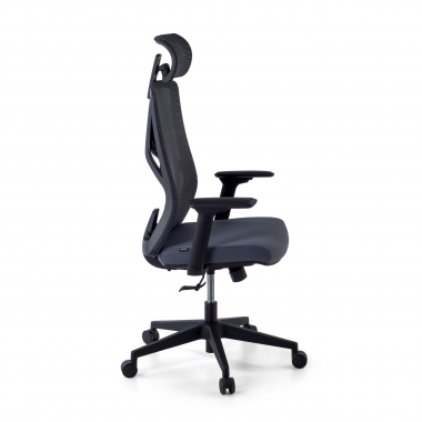 ergonomic chair gray quick mesh 3d adjustable armrests lumbar support headrest 4