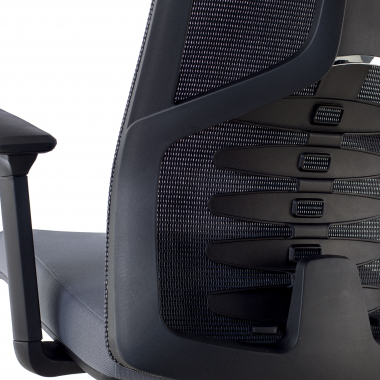ergonomic chair gray quick mesh 3d adjustable armrests lumbar support headrest 6