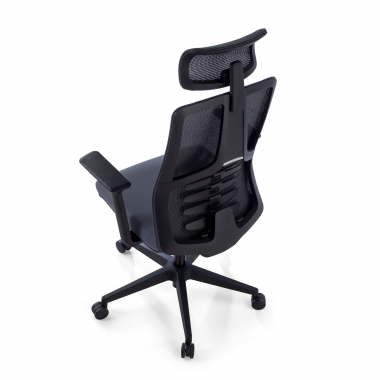 ergonomic chair gray quick mesh 3d adjustable armrests lumbar support headrest 7