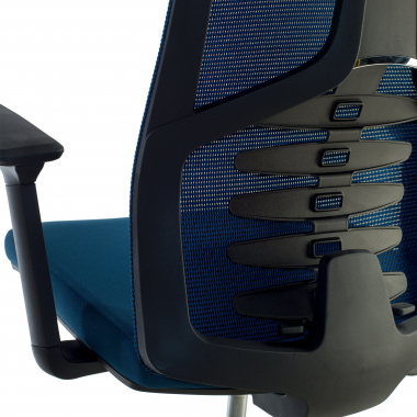 ergonomic chair blue quick mesh 3d adjustable armrests lumbar support headrest 5