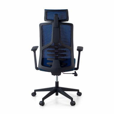 ergonomic chair blue quick mesh 3d adjustable armrests lumbar support headrest 8
