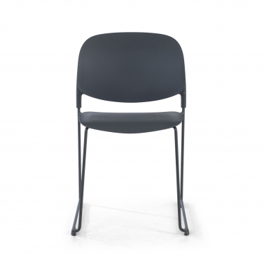 visitor chair gray without arms plastic no armrests 3