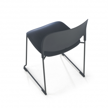 visitor chair gray without arms plastic no armrests 6