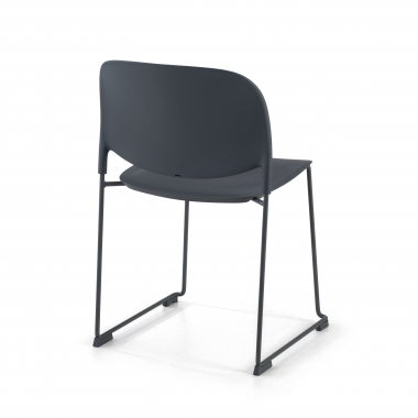 visitor chair gray without arms plastic no armrests 8