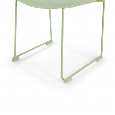 visitor chair green without arms plastic no armrests 7