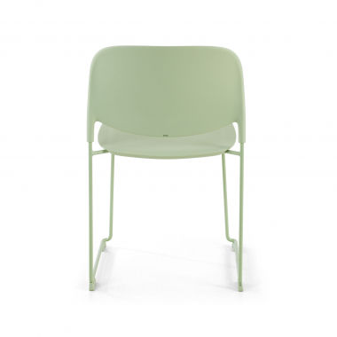 visitor chair green without arms plastic no armrests 8