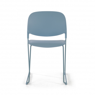 visitor chair blue without arms plastic no armrests 3