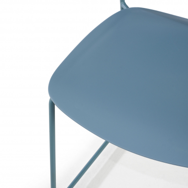 visitor chair blue without arms plastic no armrests 5