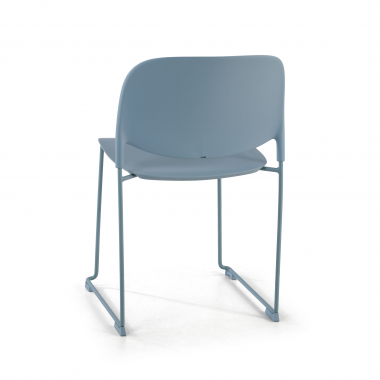 visitor chair blue without arms plastic no armrests 7