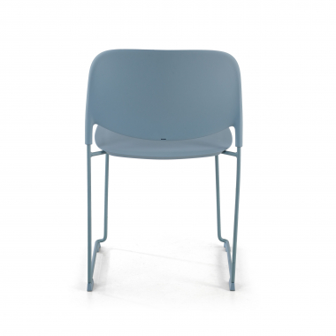 visitor chair blue without arms plastic no armrests 8