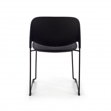visitor chair black without arms plastic no armrests 8