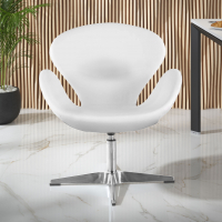 Waiting Room Chair Club, Swivel, faux leather