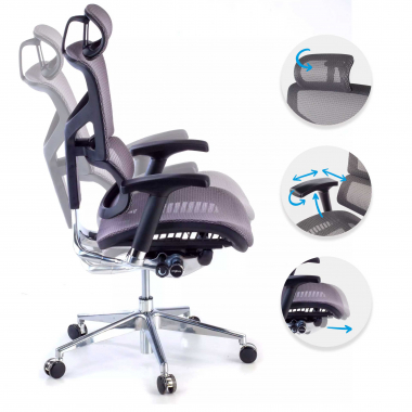 ergonomic chair gray next2 with headrest mesh 4d adjustable armrests lumbar support headrest 3