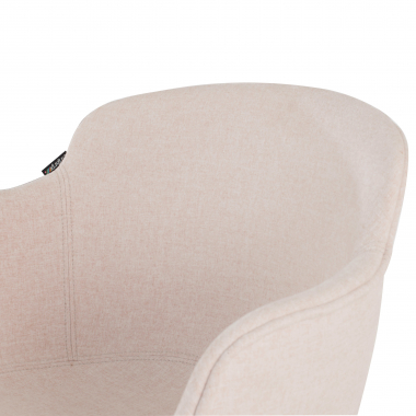 visitor chair beige sled base frame mesh fixed armrests 9
